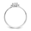 Diamond & Gemstone Birthstone Ring — Topaz (White)