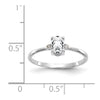 Diamond & Gemstone Birthstone Ring — Topaz (White)