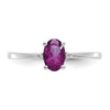Diamond & Gemstone Birthstone Ring — Garnet (Rhodolite)