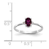 Diamond & Gemstone Birthstone Ring — Garnet (Rhodolite)