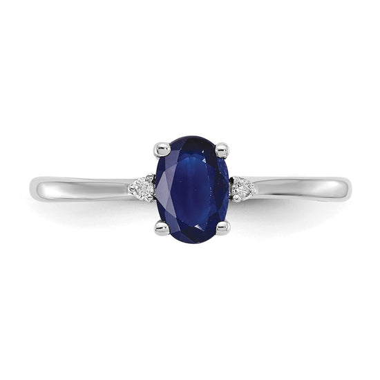 Diamond & Gemstone Birthstone Ring — Sapphire