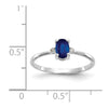 Diamond & Gemstone Birthstone Ring — Sapphire