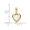Gemstone & Diamond Heart Pendants