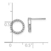 Open Circle Diamond Earrings