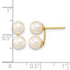 Gold FWC Pearl Post Earrings
