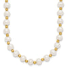 Gold Fresh Water Cultured Pearl Necklace