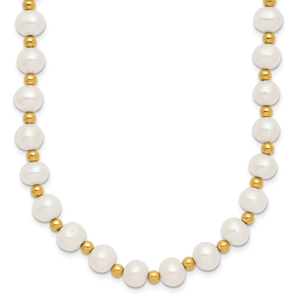 Gold Fresh Water Cultured Pearl Necklace