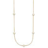 5-6mm Round White FWC Pearl 9-Station Necklaces