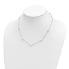 5-6mm Round White FWC Pearl 9-Station Necklaces