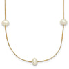 5-6mm Round White FWC Pearl 9-Station Necklaces