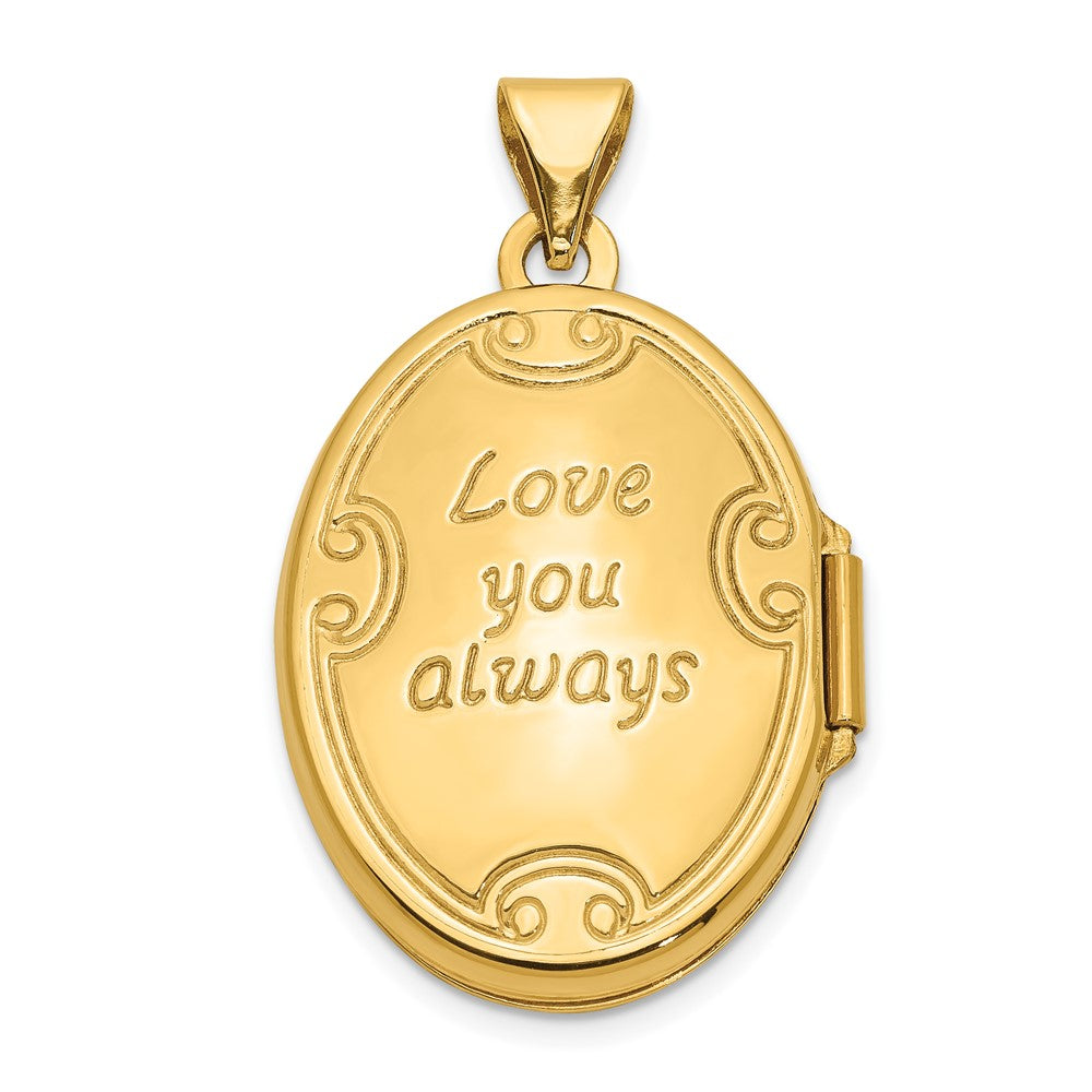 Gold Polished Oval Lockets