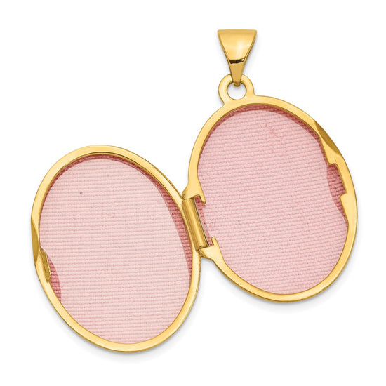Gold Polished Oval Lockets