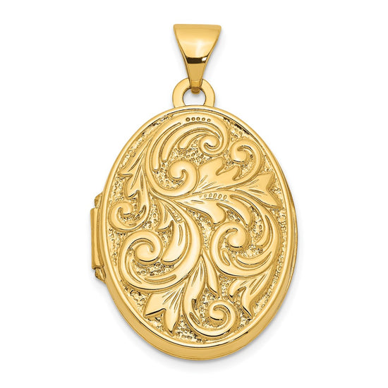 Gold Polished Oval Lockets