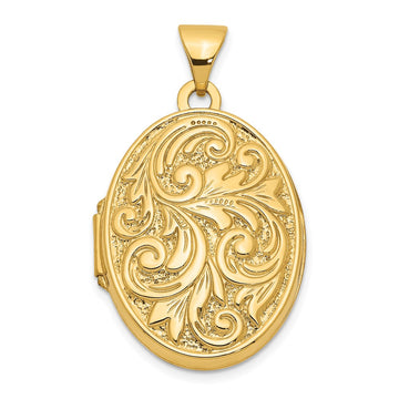 Gold Polished Oval Lockets