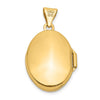 10k 17mm Floral Oval Locket