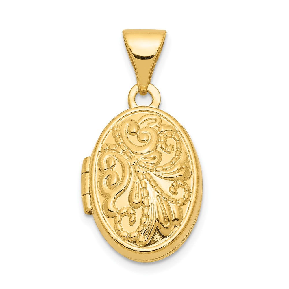 Gold Polished Heart Lockets