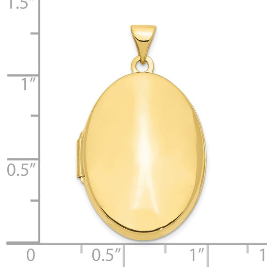 Gold Polished Oval Lockets