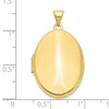 Gold Polished Oval Lockets