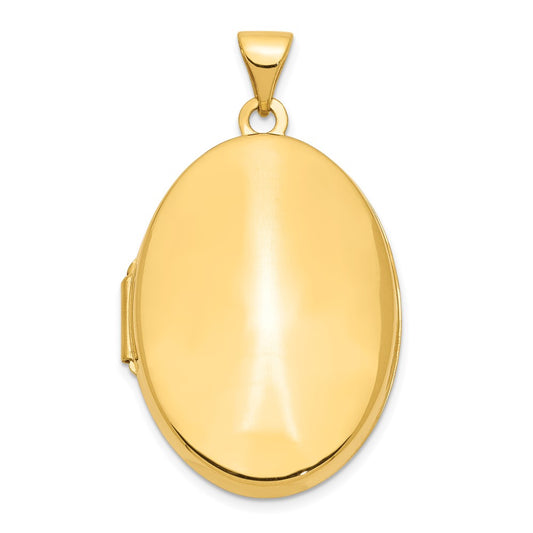 Gold Polished Oval Lockets