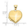 Gold Polished Heart Lockets