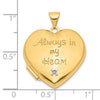 Gold Polished "Always In My Heart" Lockets