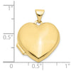 10k Plain Heart Locket