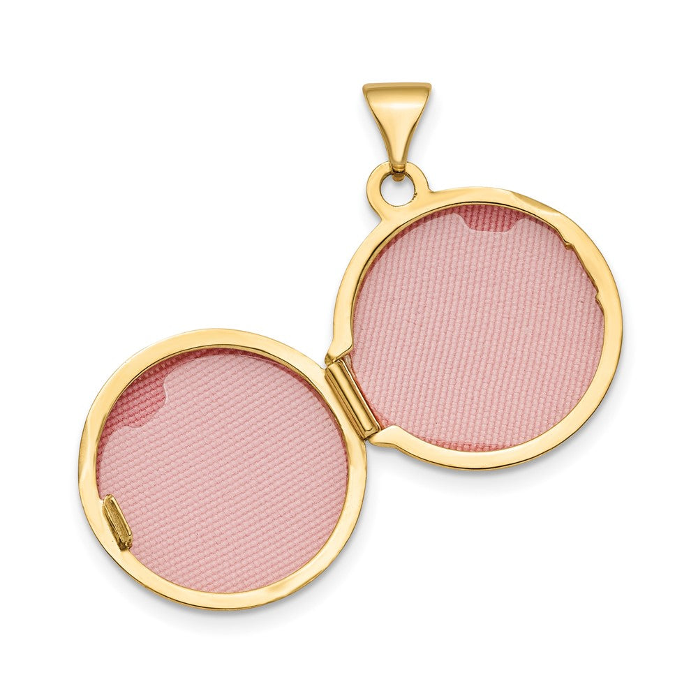 Gold Polished Circle Lockets