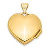 10k 18mm Double Heart Locket
