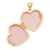 10k 18mm Double Heart Locket
