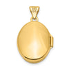 Gold Oval Floral Locket