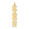 Personalized Cut-out Vertical Nameplate Charms