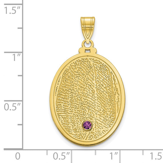 Fingerprint with Birthstone Pendants