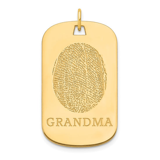 Fingerprint Dog Tag