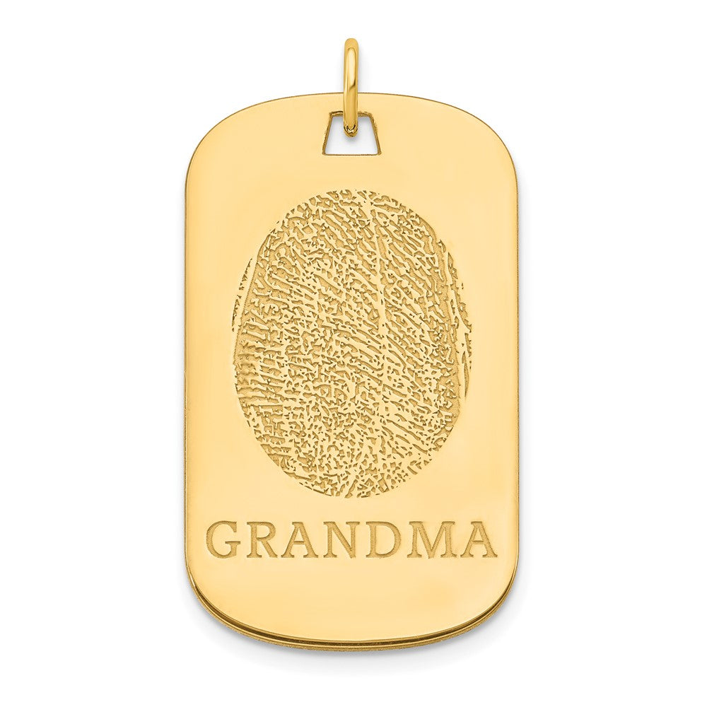 Fingerprint Dog Tag