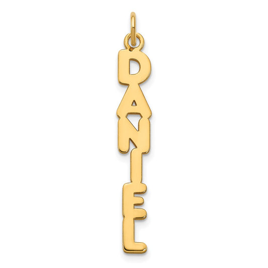 Kimberly Font Vertical Name Plate Charms