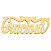 10k Yellow Gold Polished Heart Name Plate