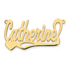 10k Yellow Gold Polished Heart Name Plate