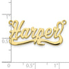 10Kk Yellow Gold Polished Name Plate