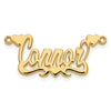 10k Yellow Gold Polished Hearts Name Plate