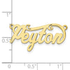 10k Yellow Gold Polished Name Plate