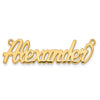 10k Yellow Gold Name Plate