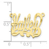 10k Yellow Gold Diamond-cut Name Plate