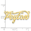 10k Yellow Gold Diamond-cut Name Plate