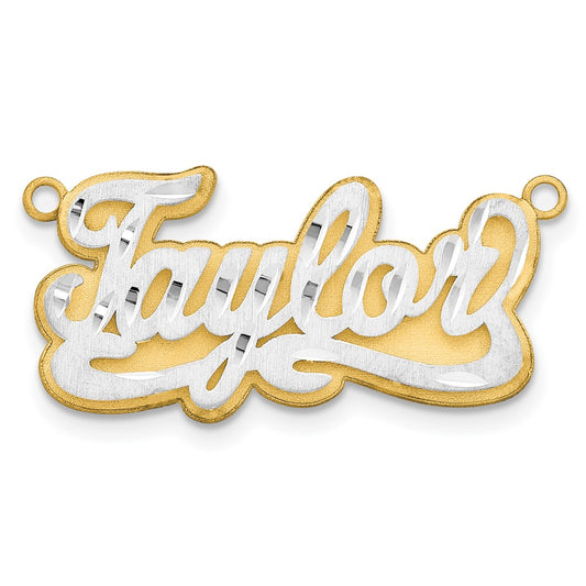Diamond-cut Satin 3D Name Plate