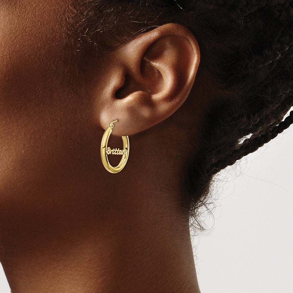 Personalized Hoop Earrings