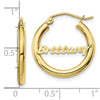 Personalized Hoop Earrings
