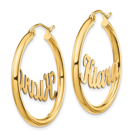Personalized Hoop Earrings