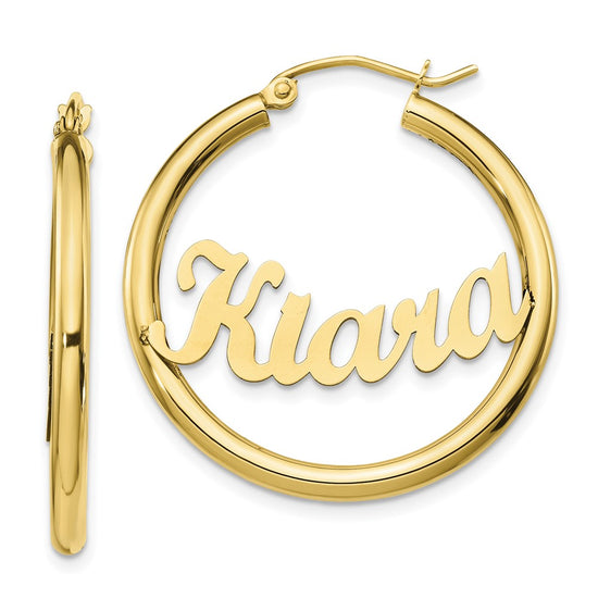 Personalized Hoop Earrings