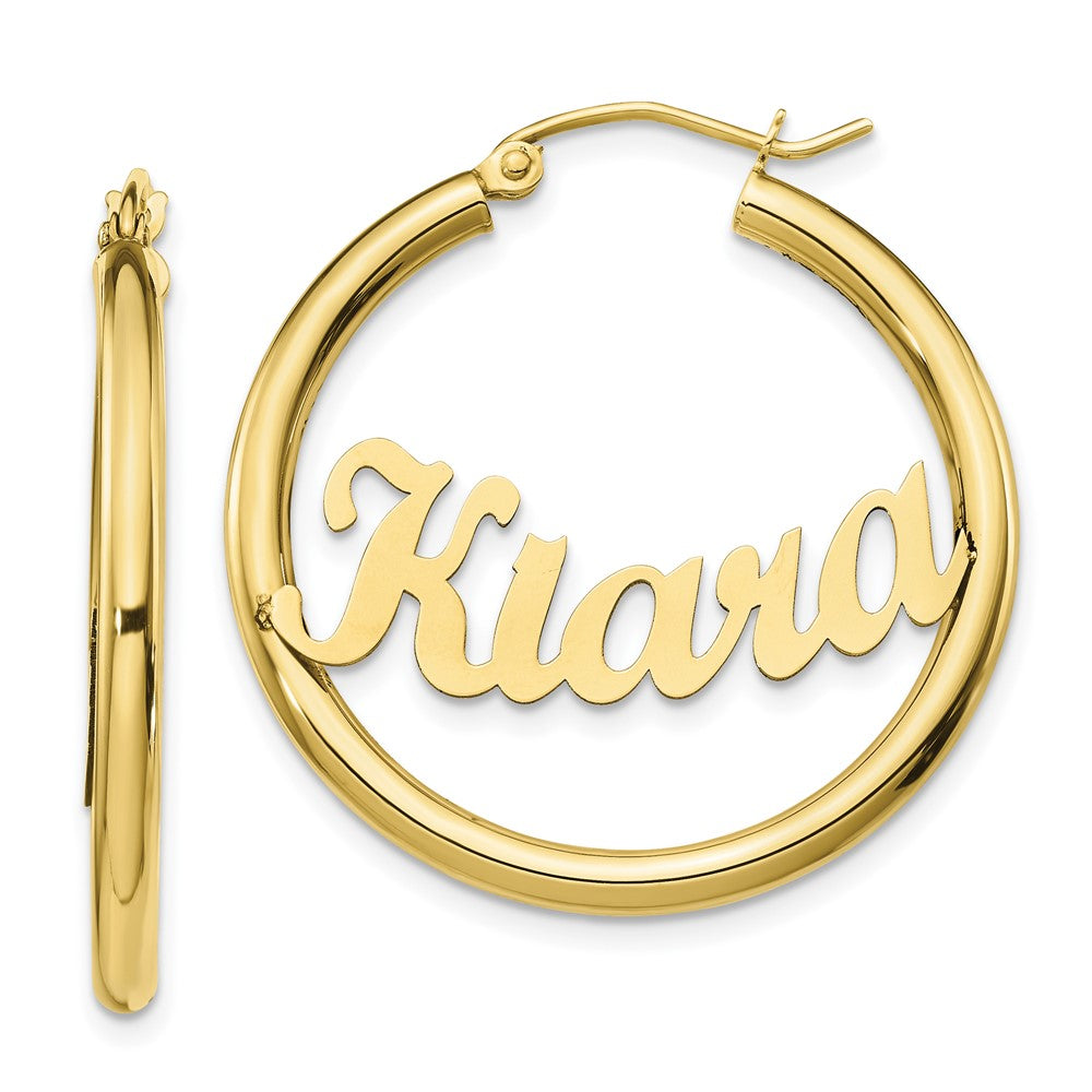 Personalized Hoop Earrings