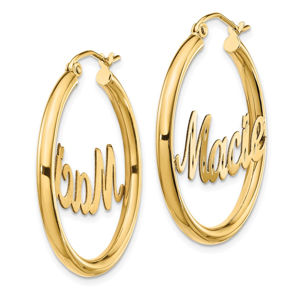 Personalized Hoop Earrings